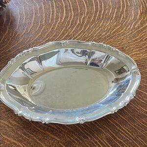 Elegant Silver Plated Serving Dish